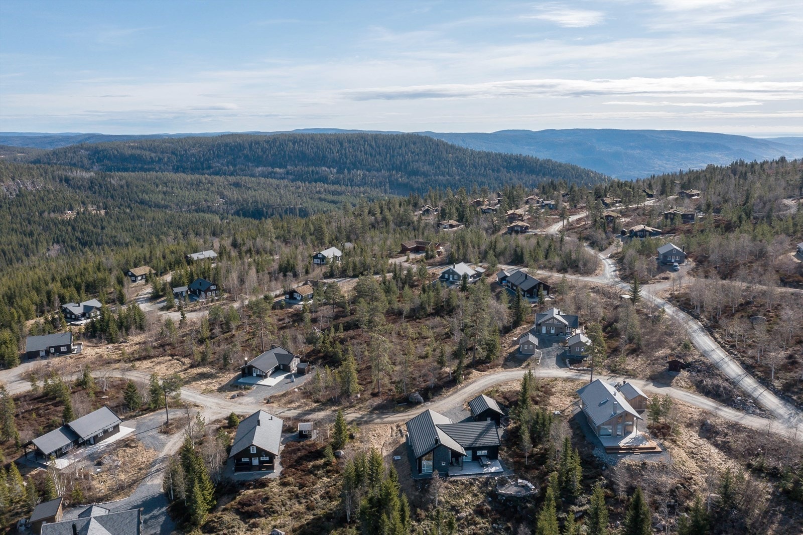 Oversikt over hyttegrenda Galleribilde