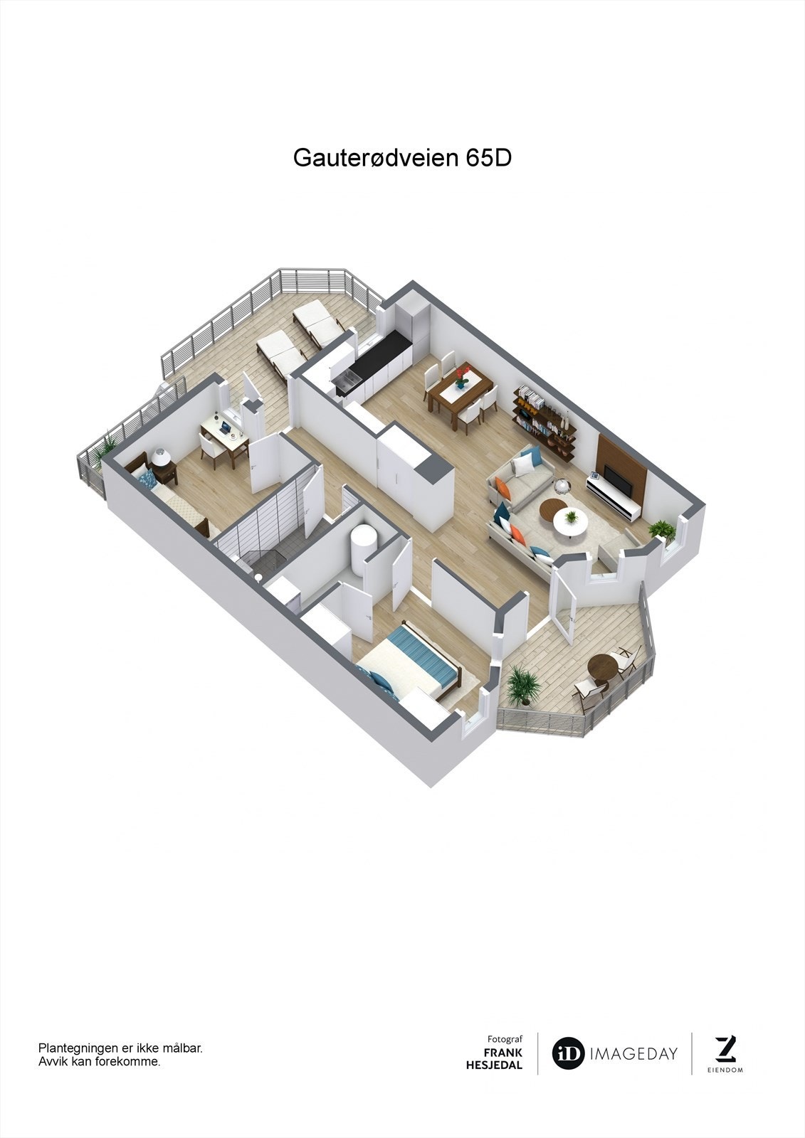 Plantegning 3D Galleribilde