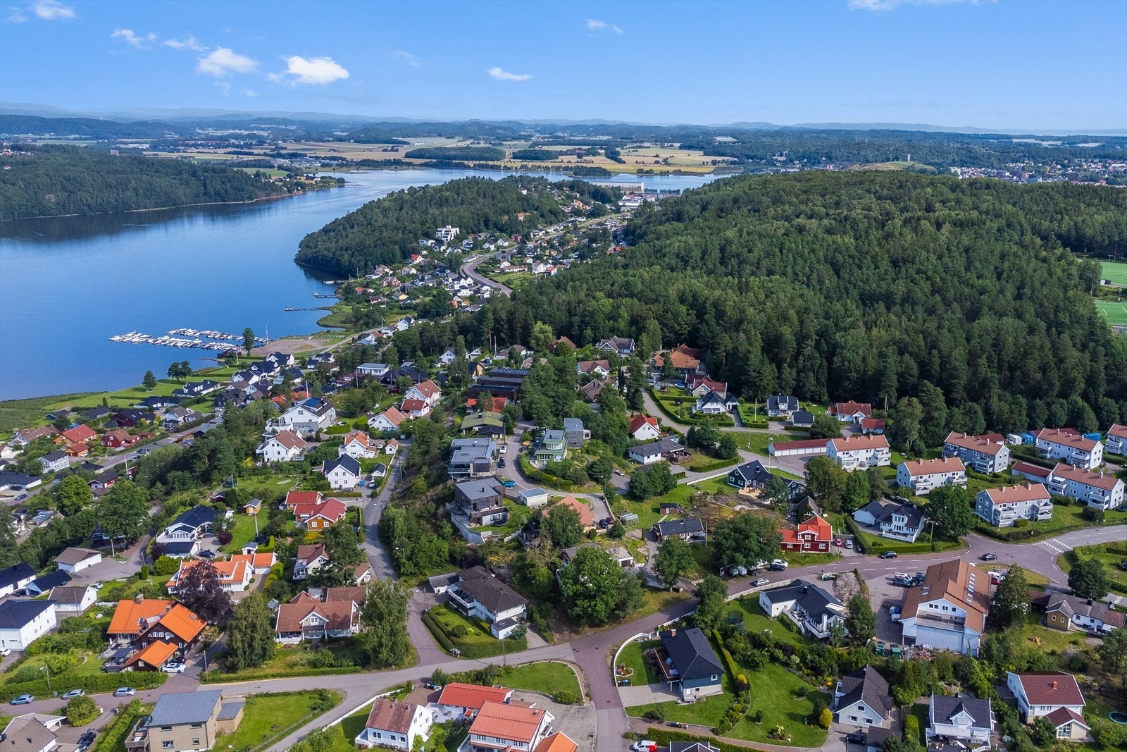 Tomtene ligger innenfor reguleringsplan "Vestskogen" fra 2022 Galleribilde