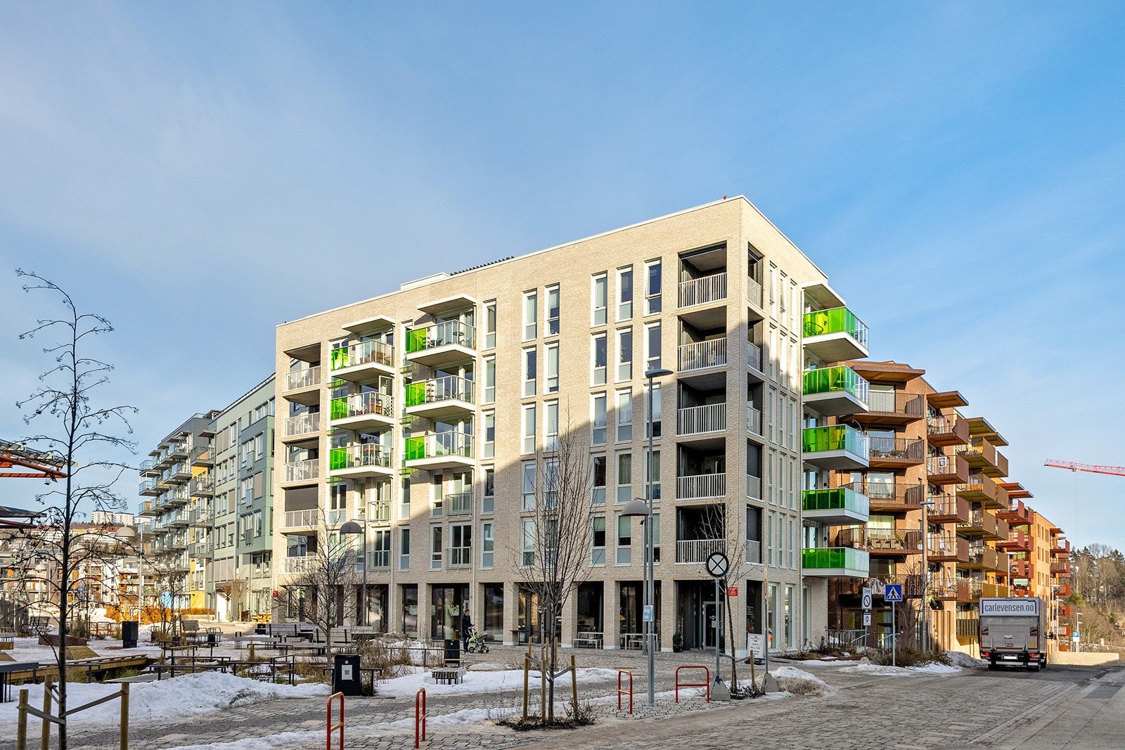 Nyetablert nabolag på Vollebekk i bydel Bjerke. Galleribilde