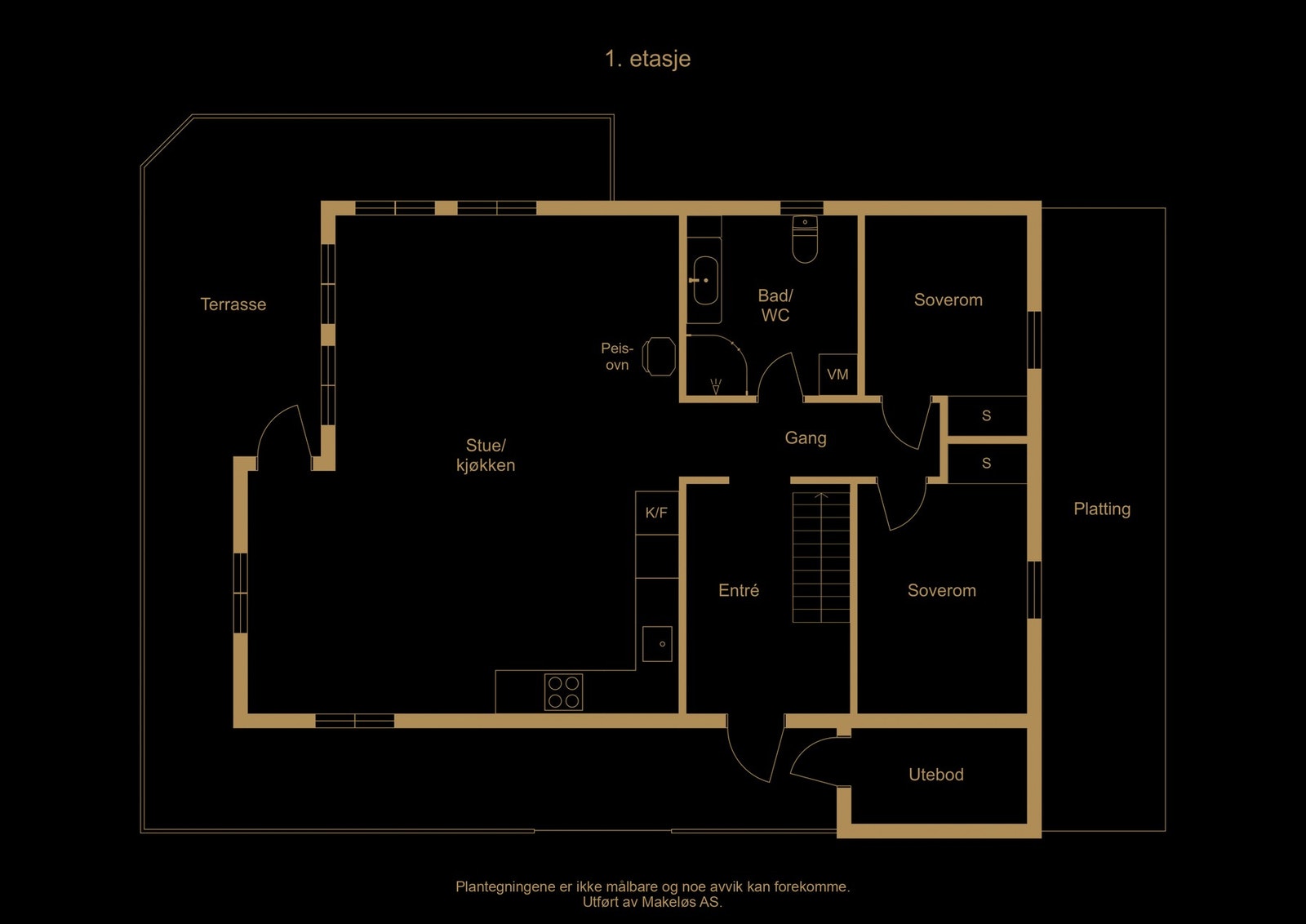Plantegning - illustrasjon, avvik kan forekomme Galleribilde