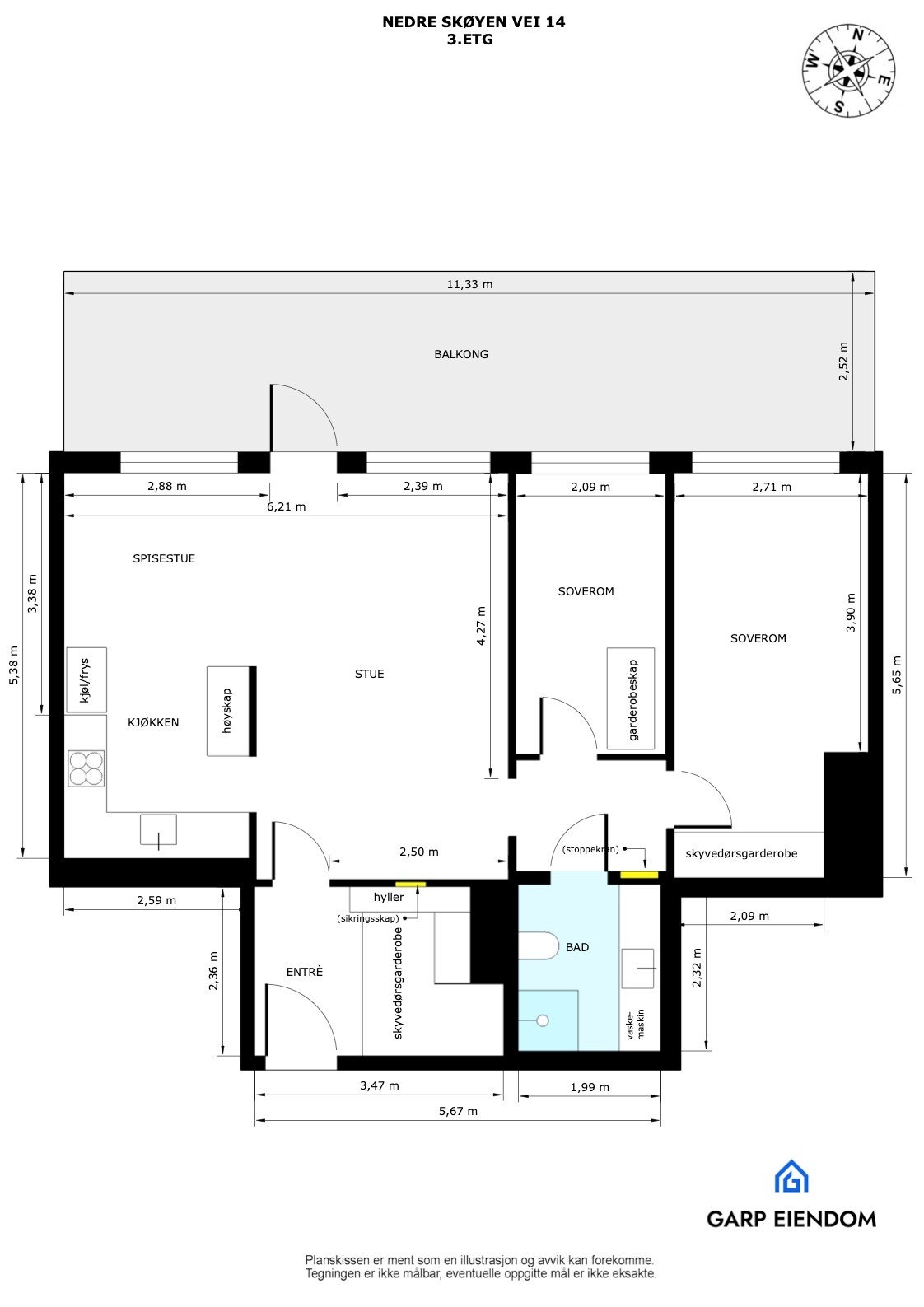 Plantegning Galleribilde