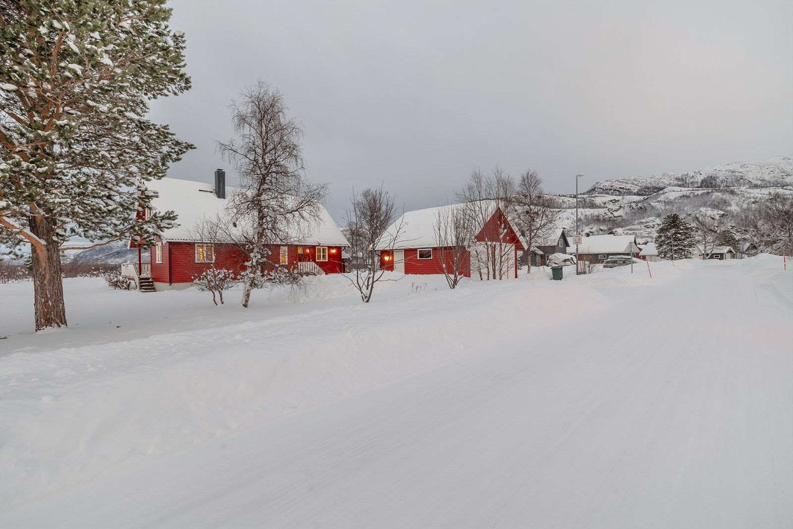 Boligen har en romslig dobbelgarasje. Galleribilde