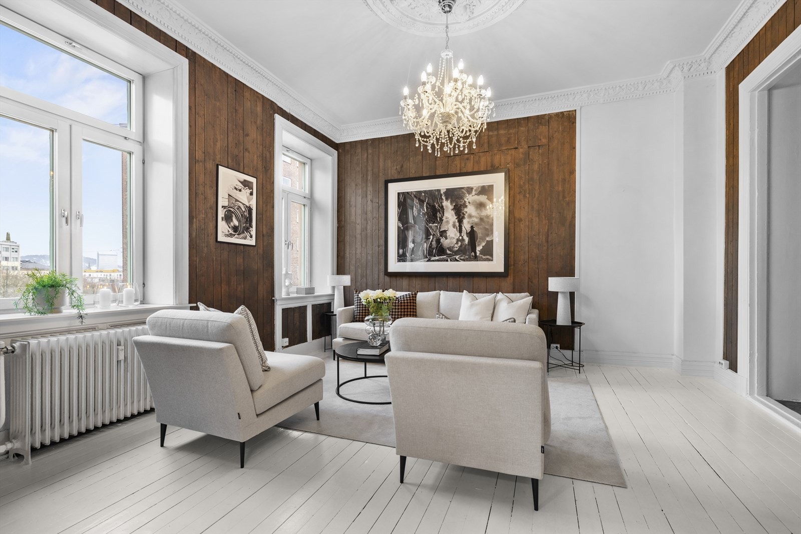 En klassisk, lys og gjennomgående 4-roms leilighet i hjertet av Oslo - Kort gangavstand til alt! Galleribilde