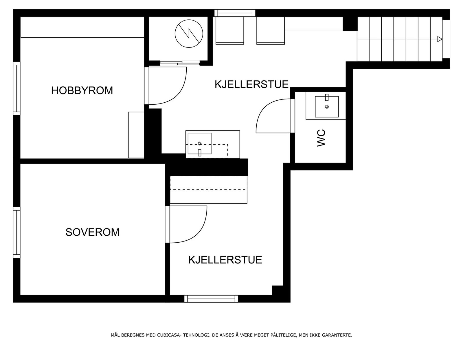 Plantegning kjeller Galleribilde
