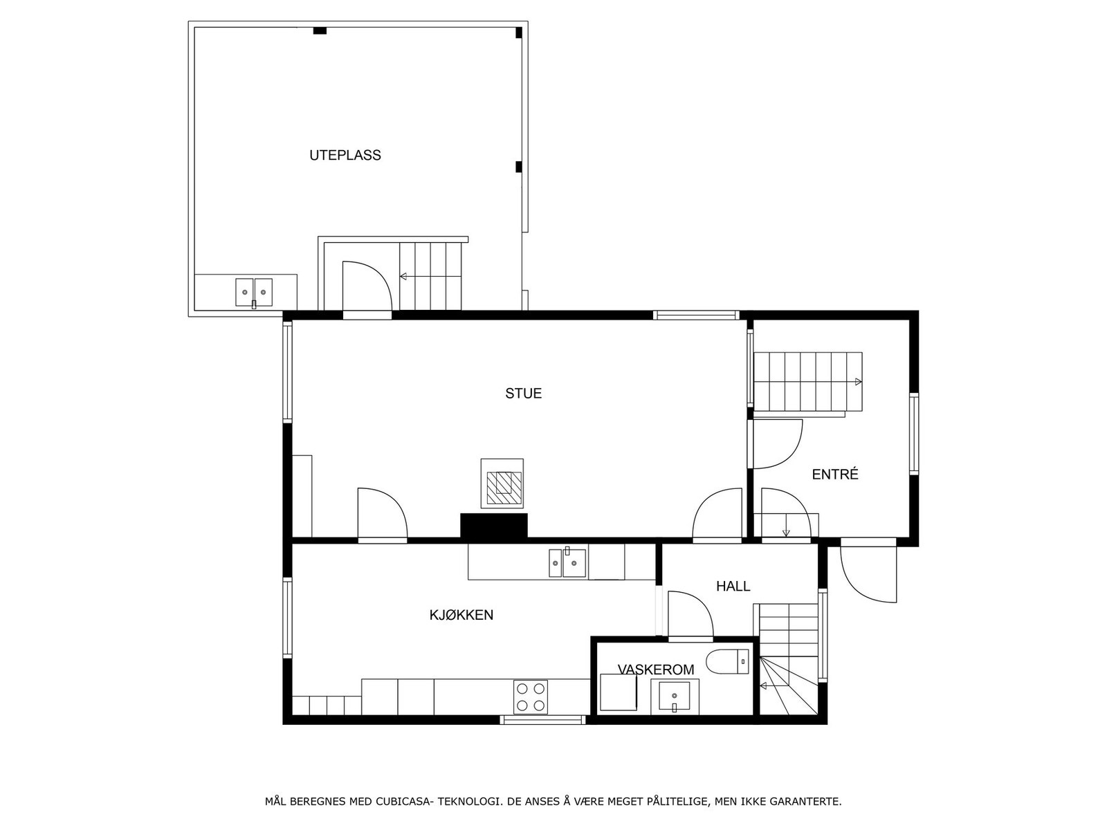 Plantegning 1. etasje Galleribilde