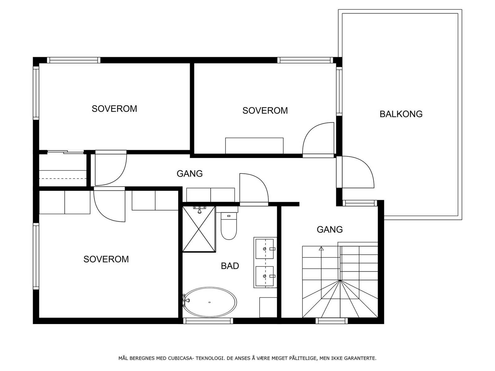Plantegning 2. etasje Galleribilde