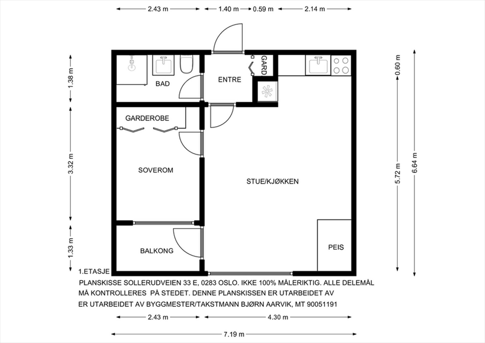 Plantegning Galleribilde
