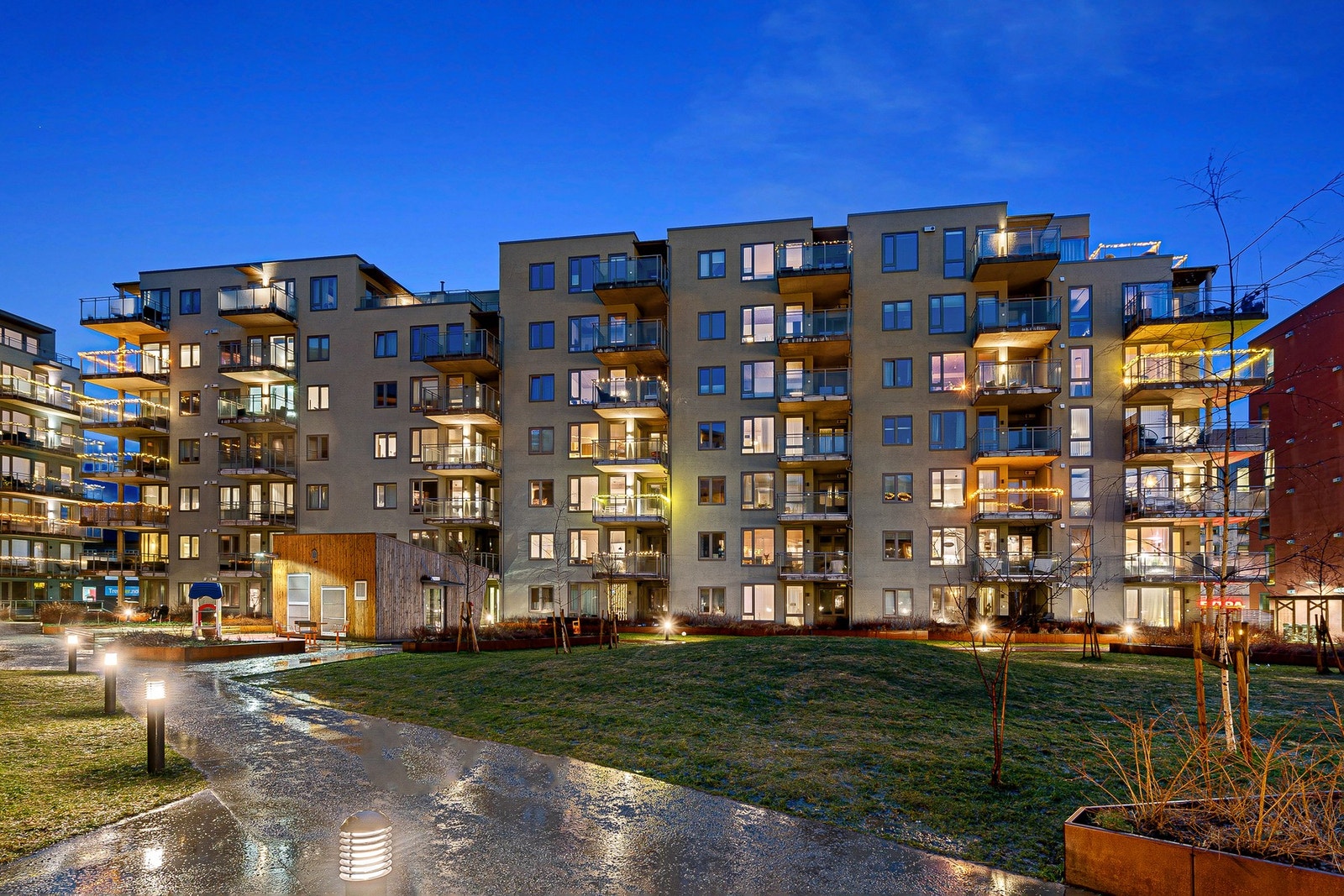 Pent opparbeidet fellesareal. Galleribilde