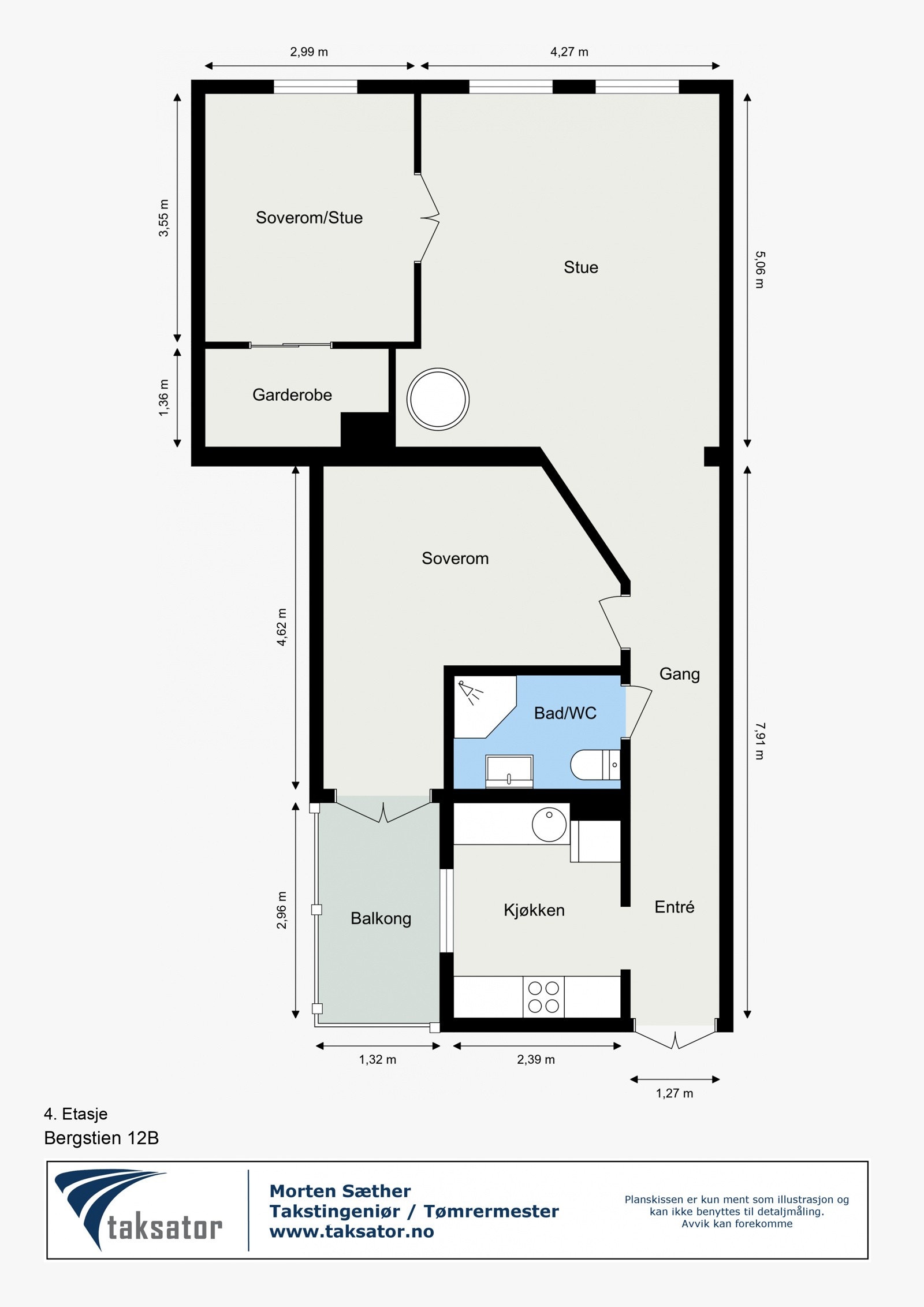 Plantegning - 4. etasje Galleribilde
