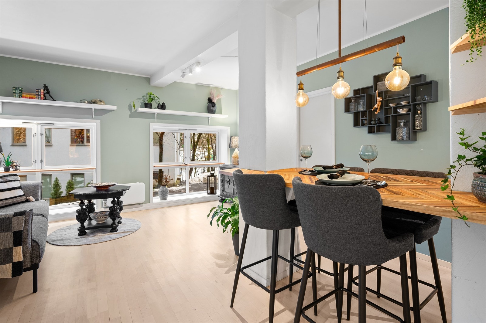 Boligen holder en høy standard med TG 1 på de fleste punkter i tilstandsrapporten Galleribilde