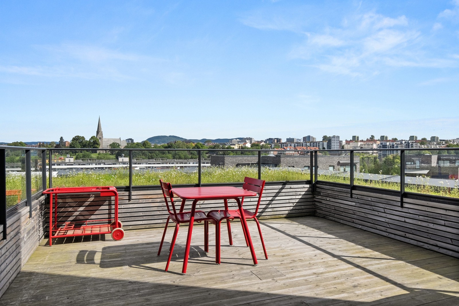 Felles takterrasse. Galleribilde