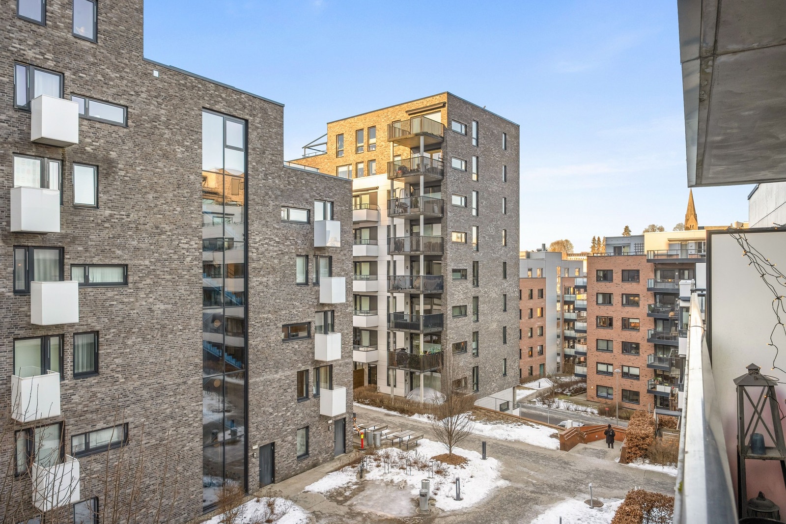 Utsikt fra balkong. Galleribilde