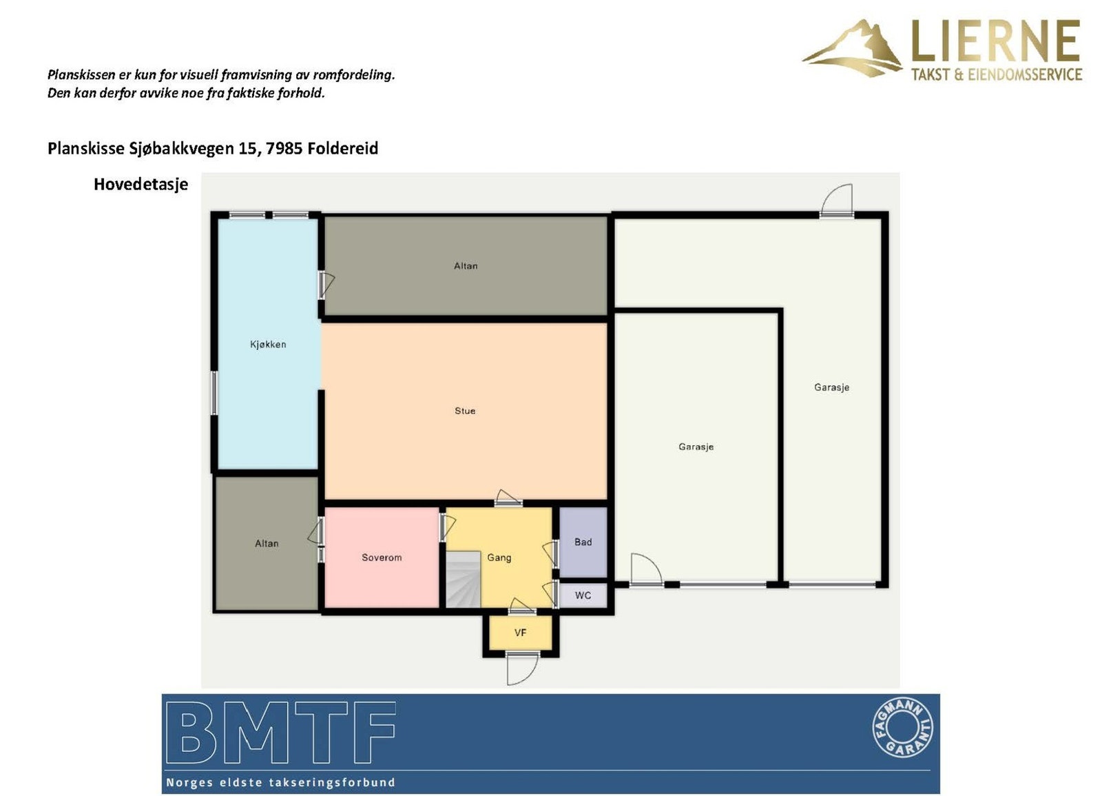 Planskisse - 1.etasje Galleribilde