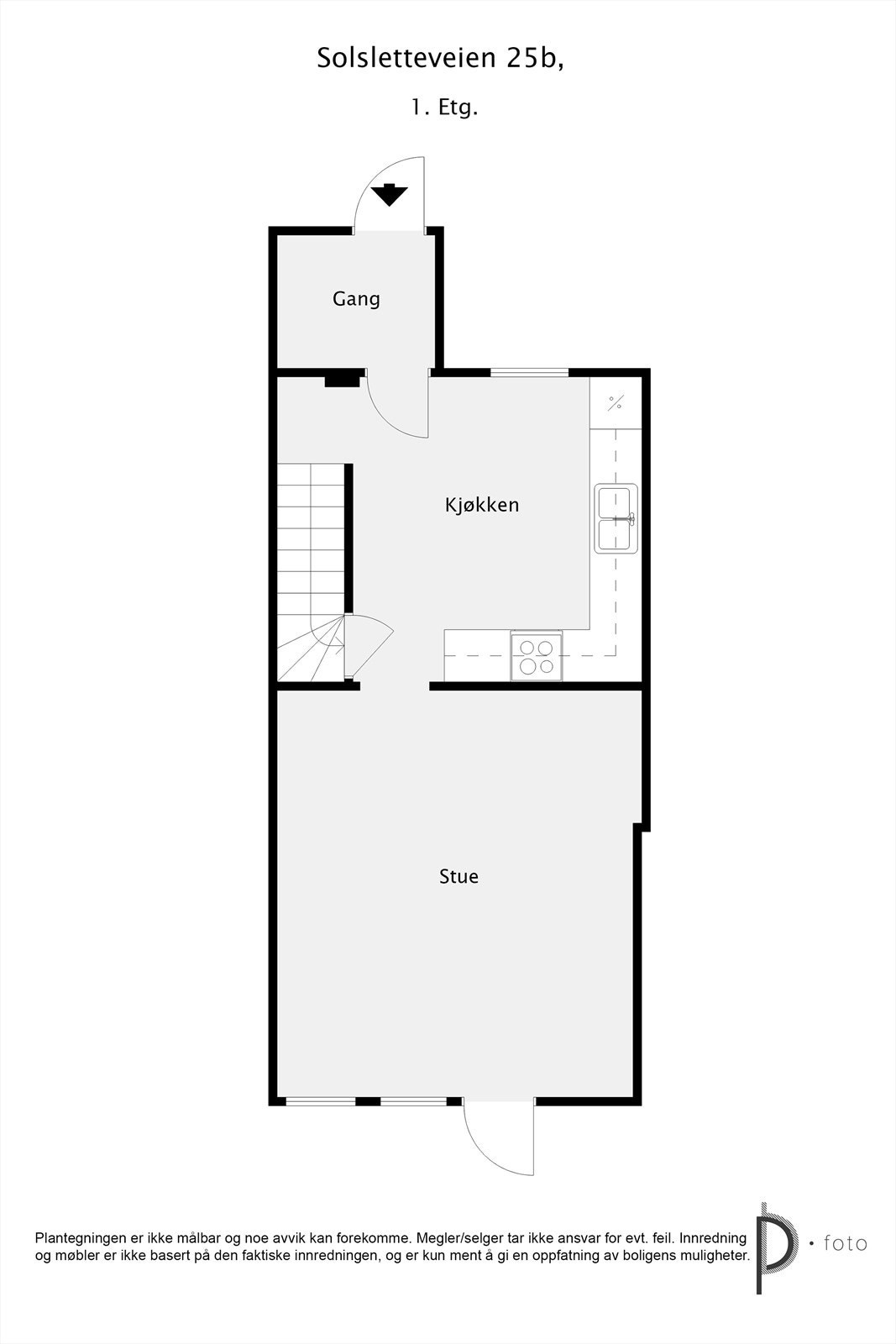 Plantegning 1. etasje Galleribilde