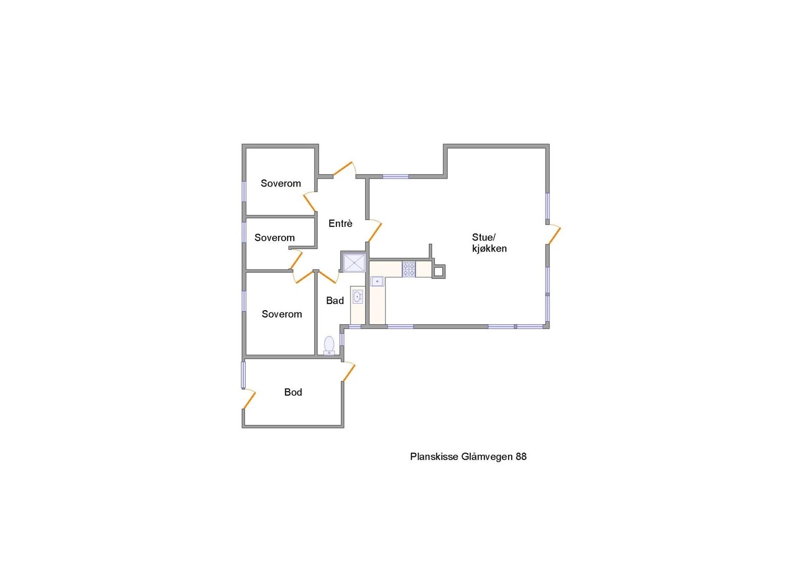 Planskisse Galleribilde