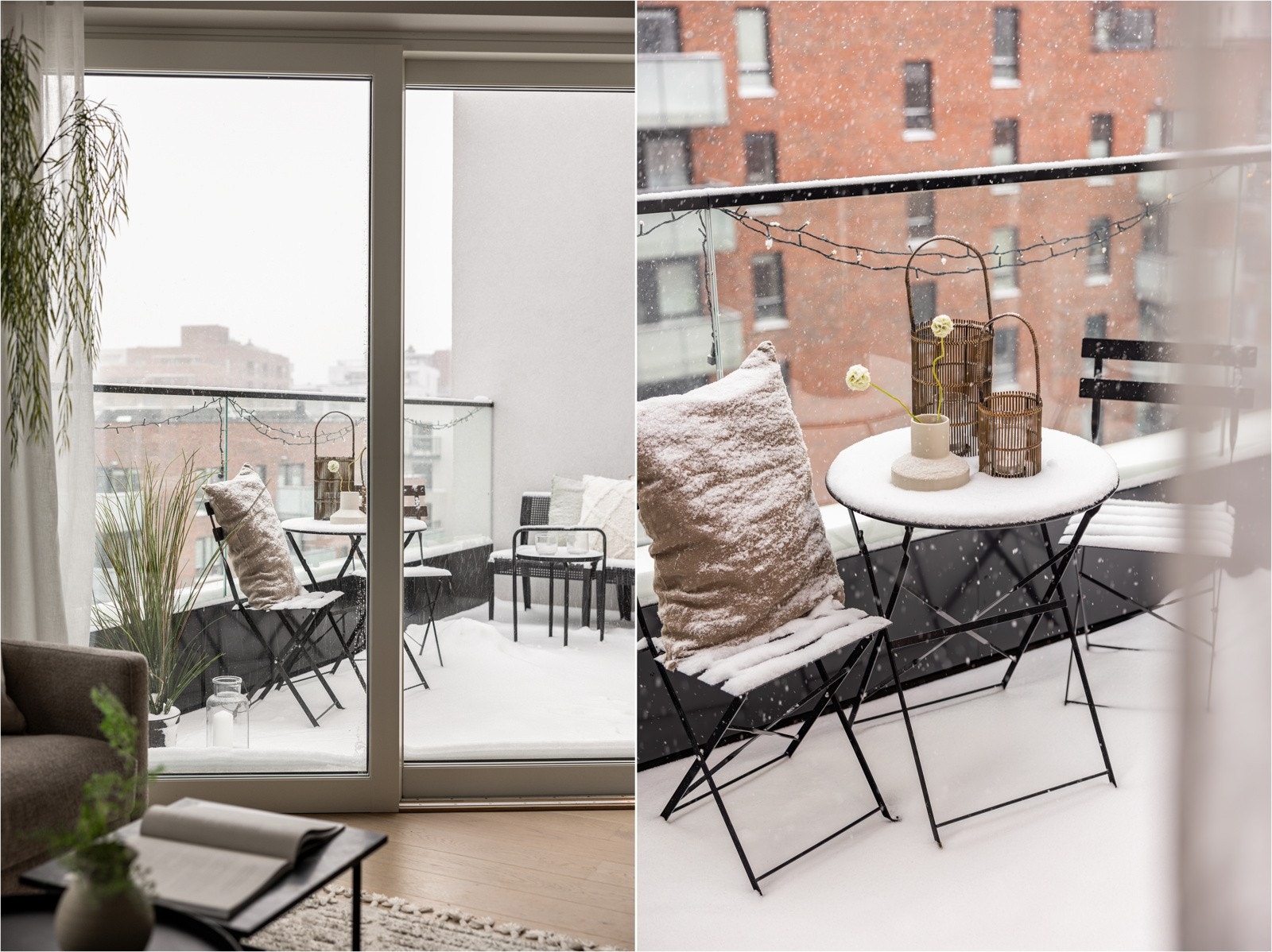 Balkongen er på ca. 7 kvm. Galleribilde