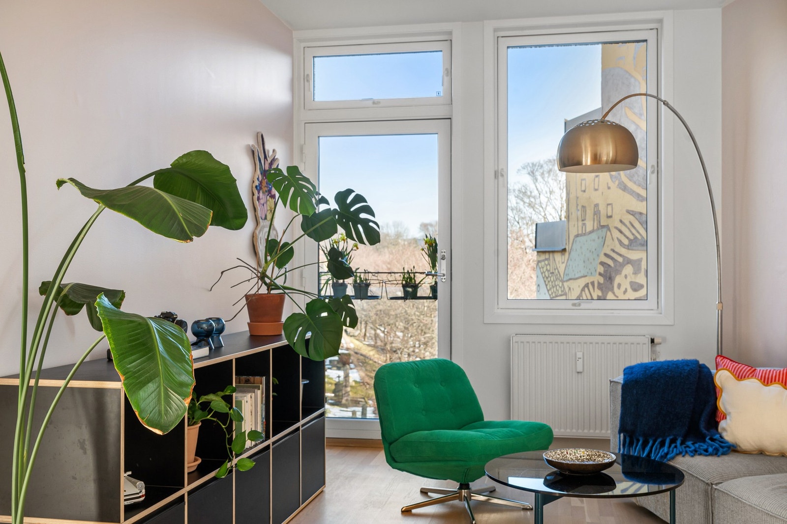 Fransk balkong i stuen Galleribilde