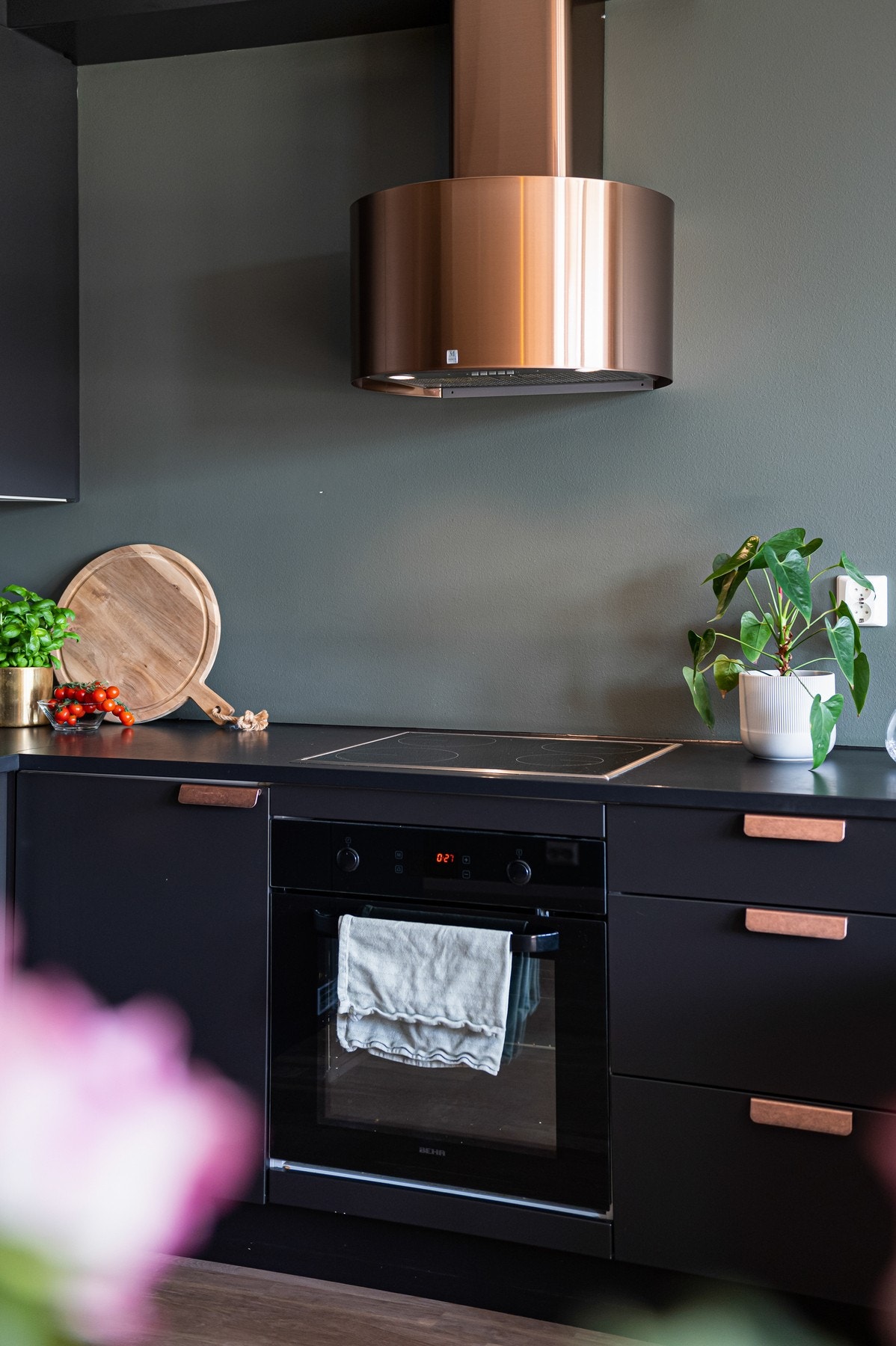 Kjøkken med flotte detaljer. Galleribilde