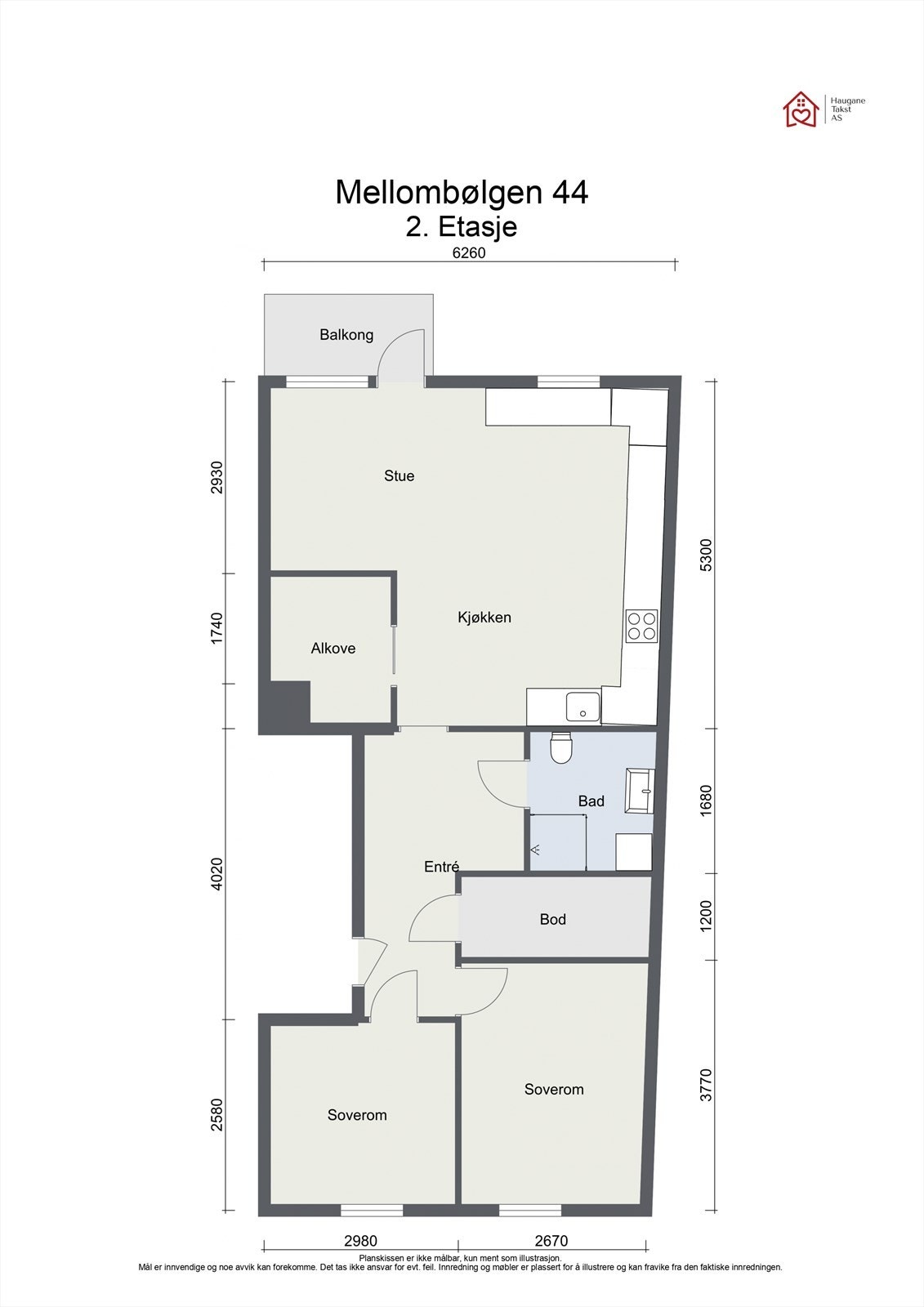 Plantegning - H0201 - Mellombølgen 44 Galleribilde