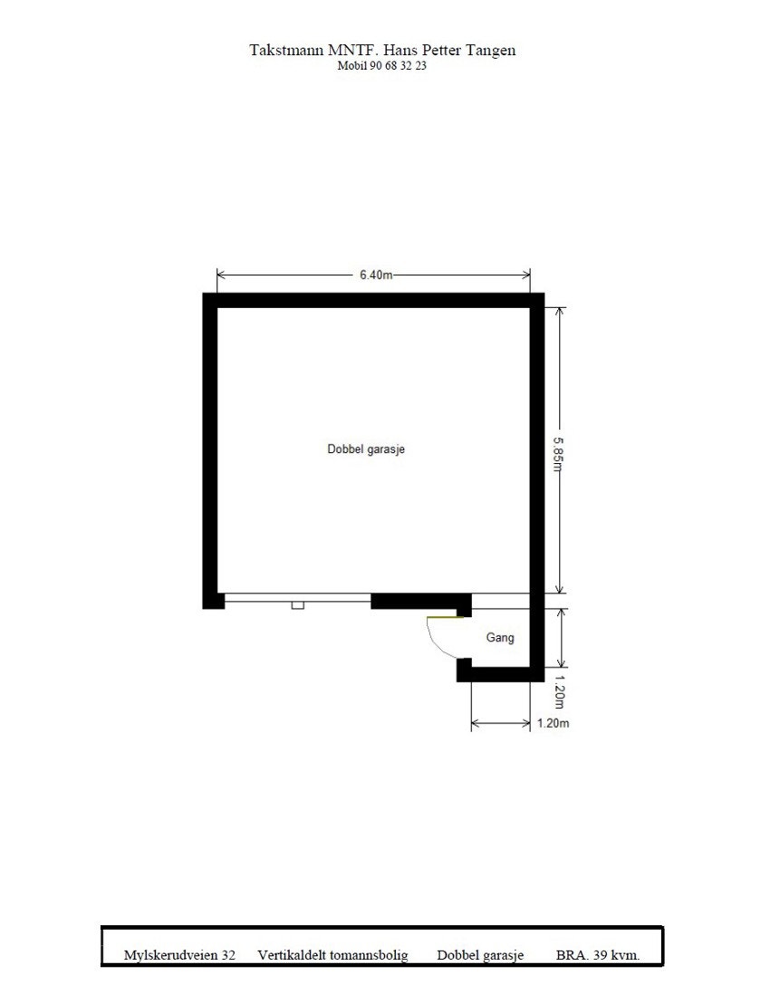 Plankisse over boligens dobbelgarasje. Galleribilde