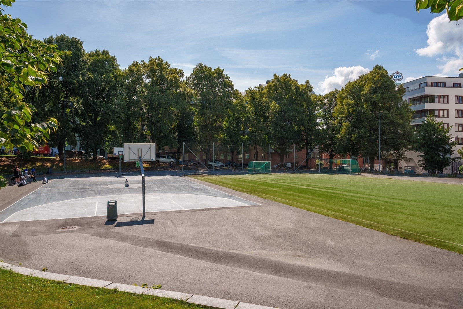 Bislett basketballbane. Galleribilde