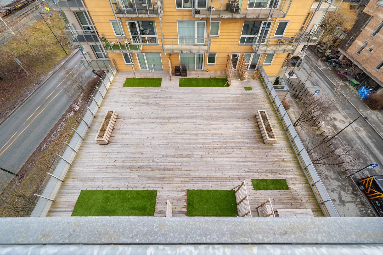 Felles takterrasse som benyttes av beboerne. Galleribilde