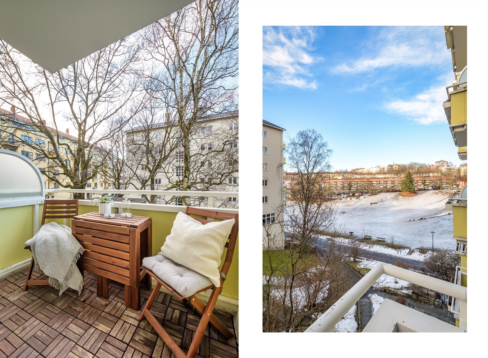 Balkongen har plass til ulike typer utemøbler Galleribilde