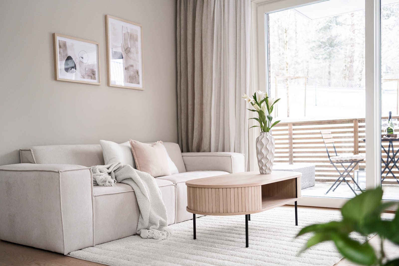 Leiligheten er lys og åpen med en god atmosfære. Galleribilde