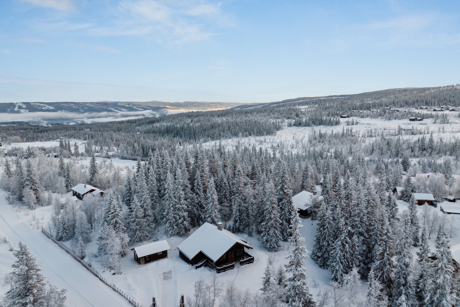 Vinterbilder av eiendommen Galleribilde