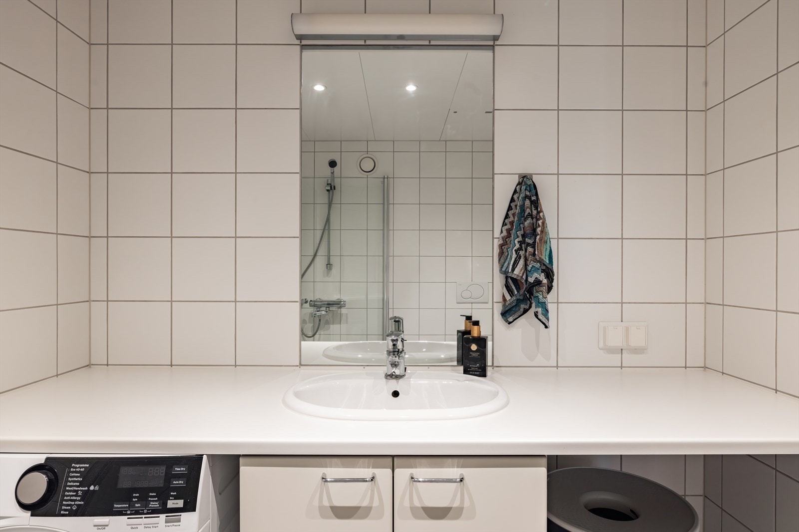 Det er også opplegg for vaskemaskin. Galleribilde