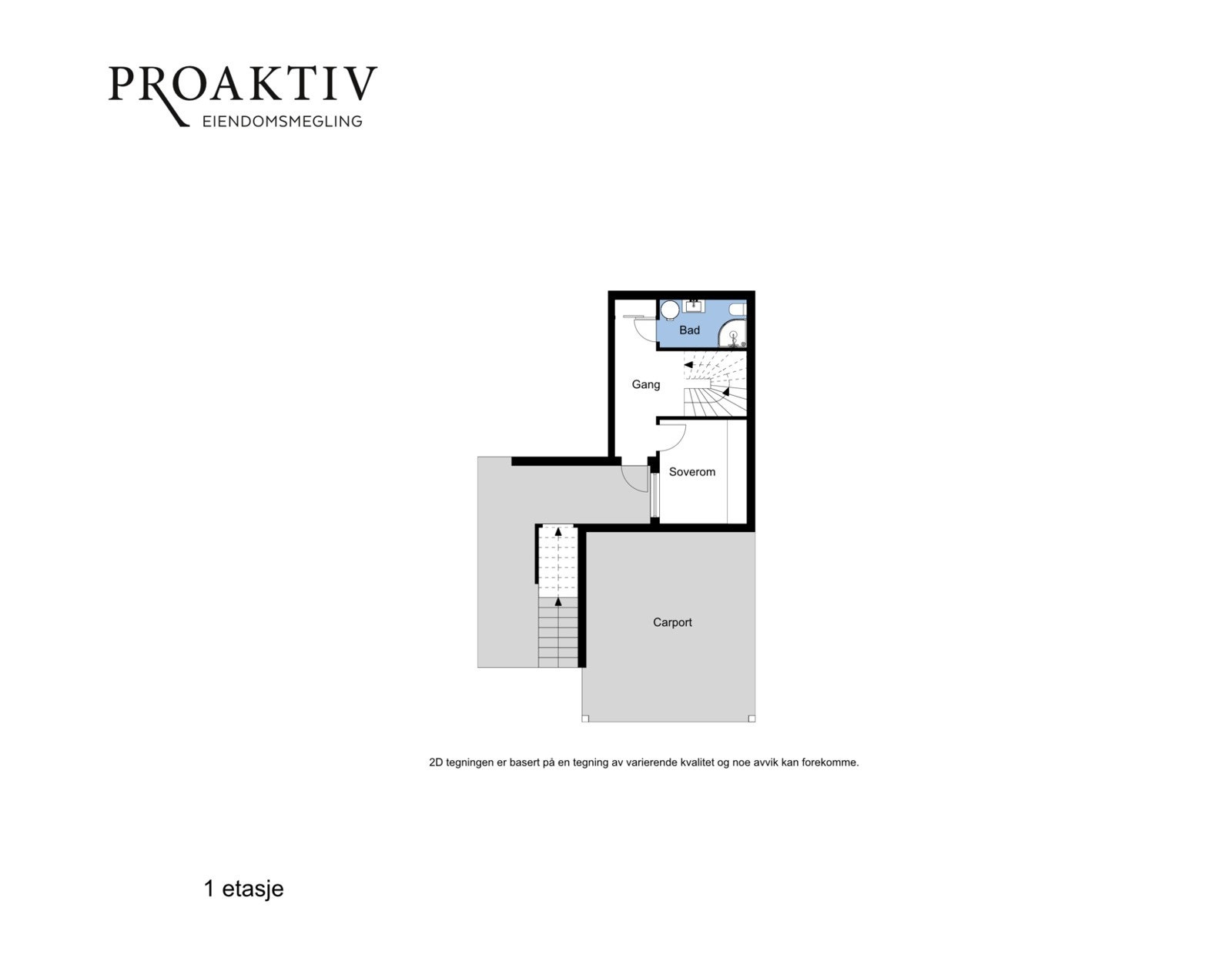 Vi tar turen ned til første etasje. Galleribilde