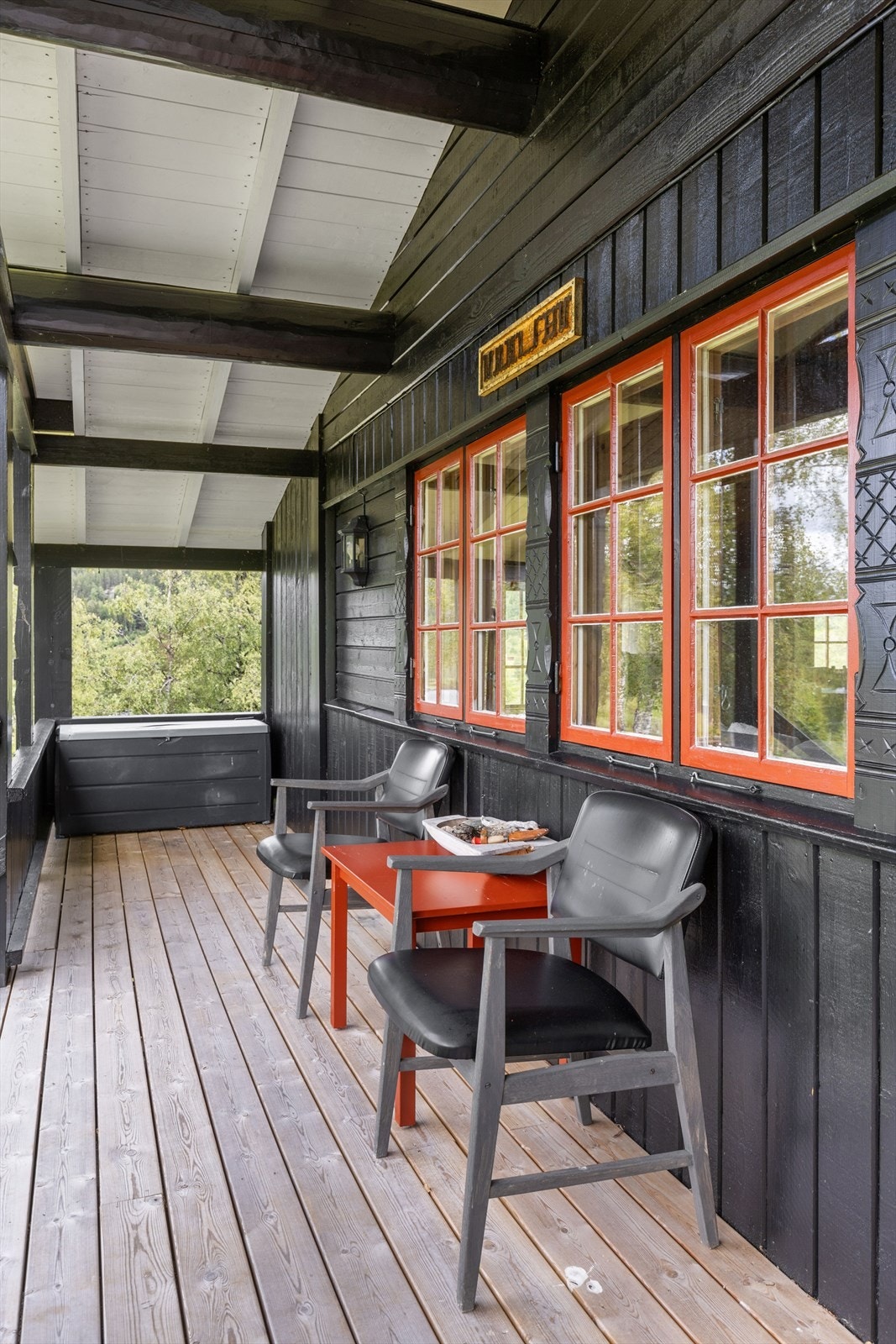 Overbygd terrasse Galleribilde