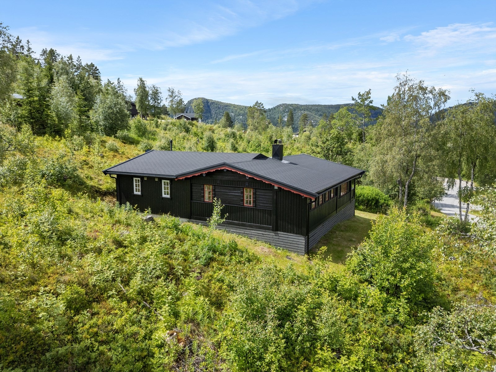 Naturskjønne og idylliske omgivelser rundt hytta Galleribilde