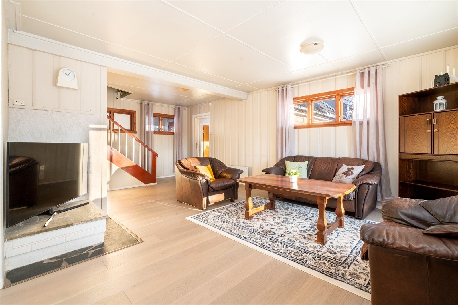 Vinduene slipper rikelig med naturlig lys inn. Galleribilde