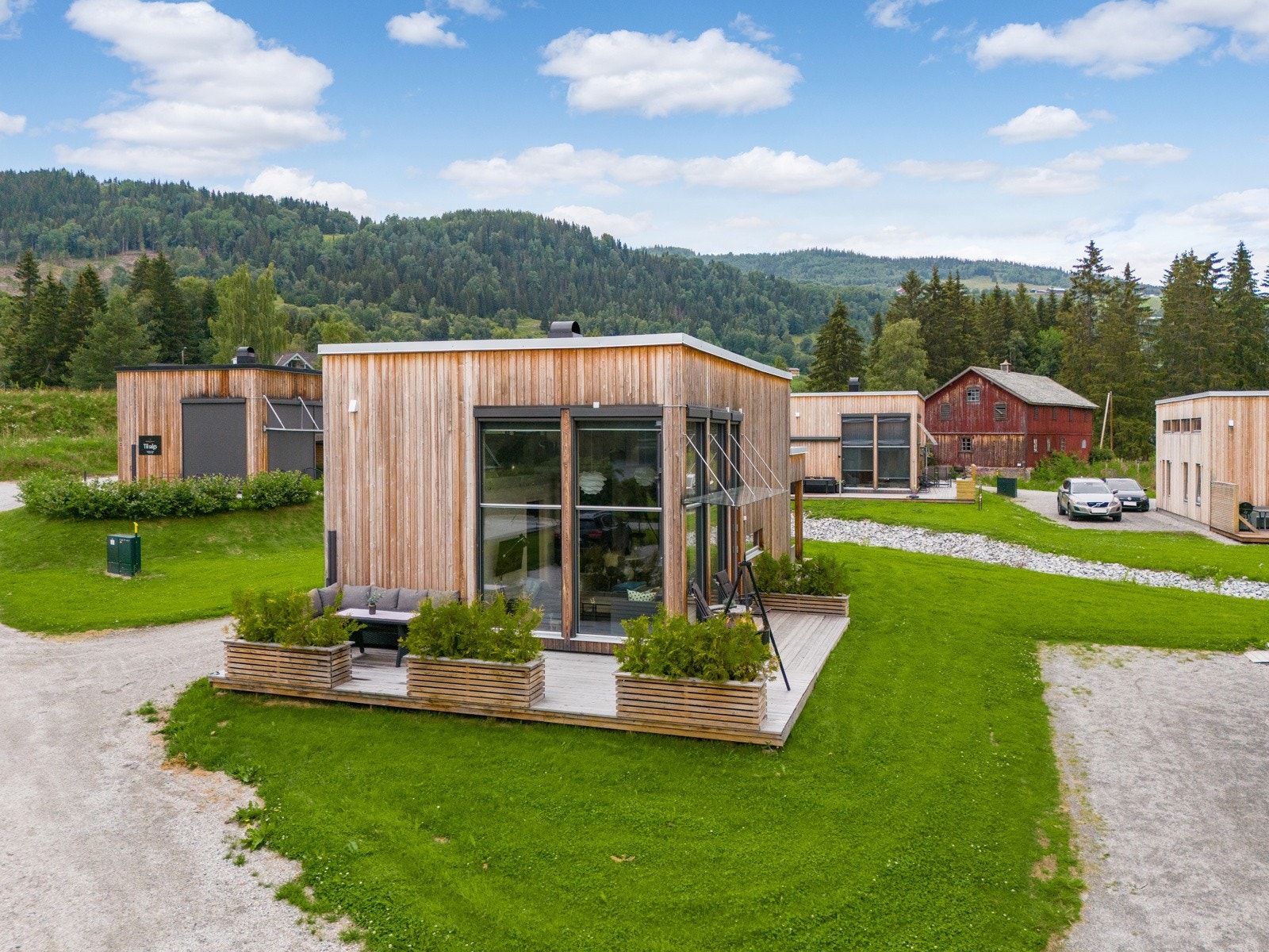 Fint opparbeidet uteområdet Galleribilde