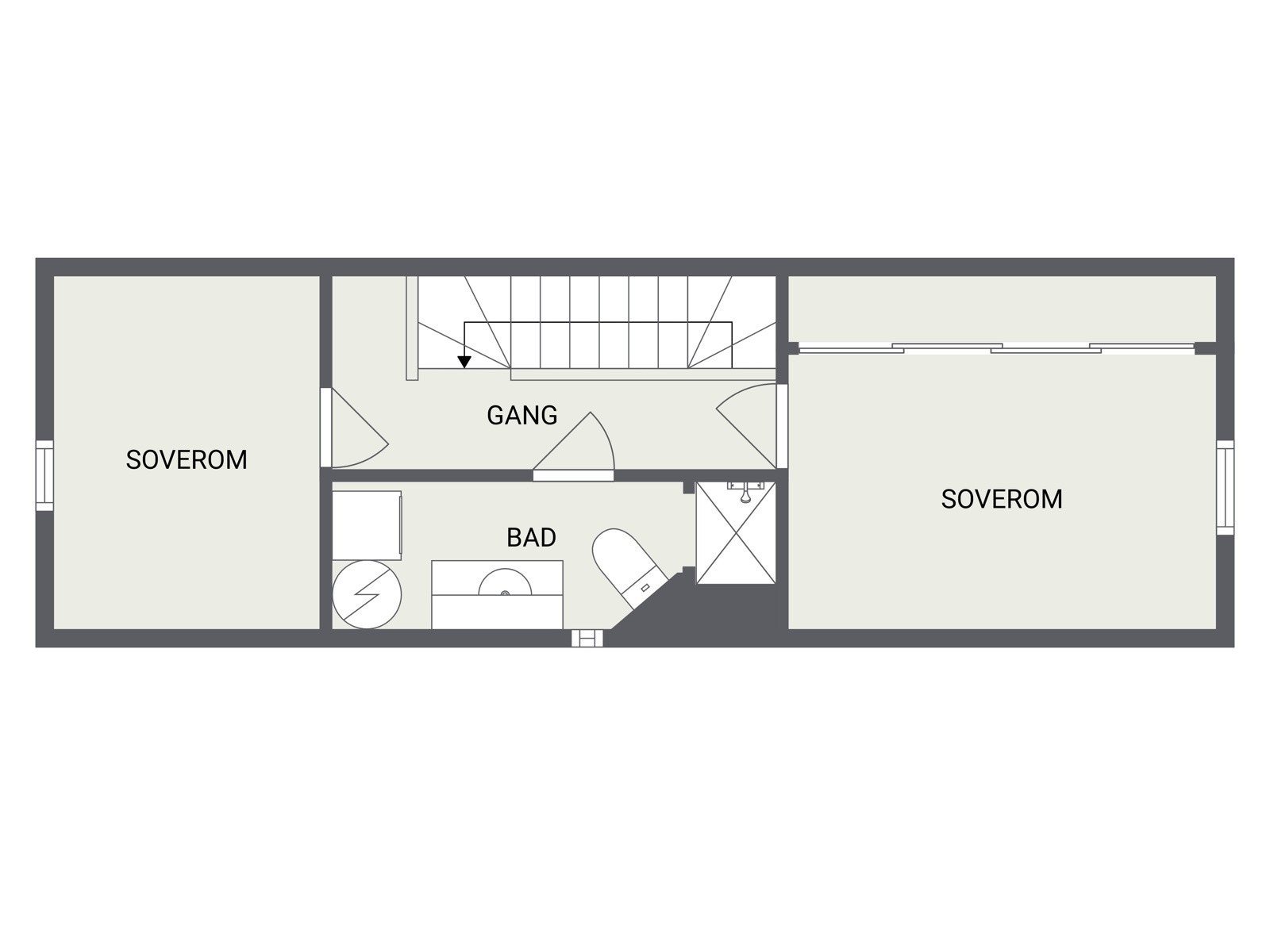 Plantegning 2. etasje. Galleribilde