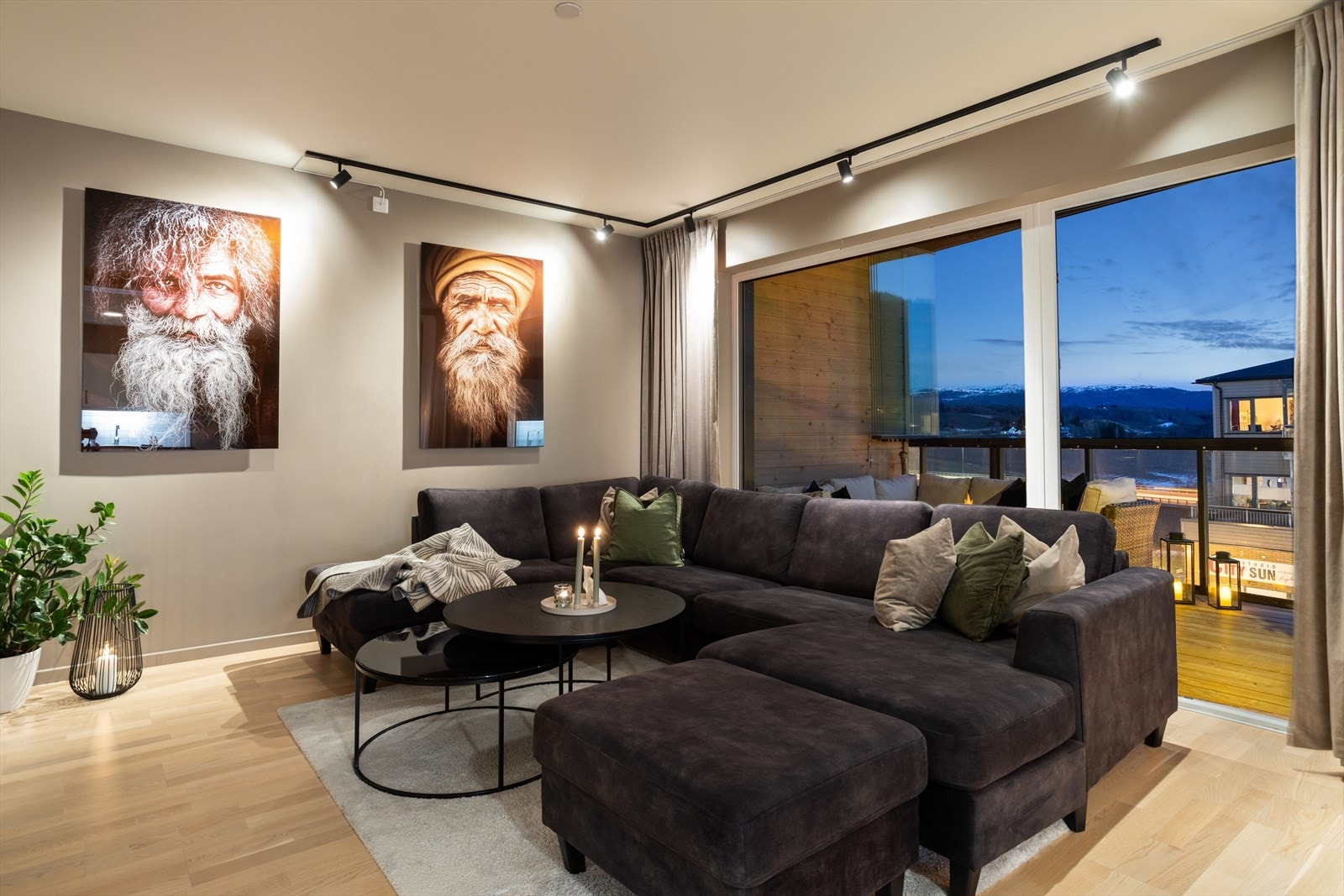 Det er balansert ventilasjon i leiligheten. Galleribilde