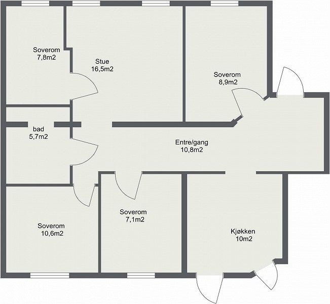 Plantegning Galleribilde