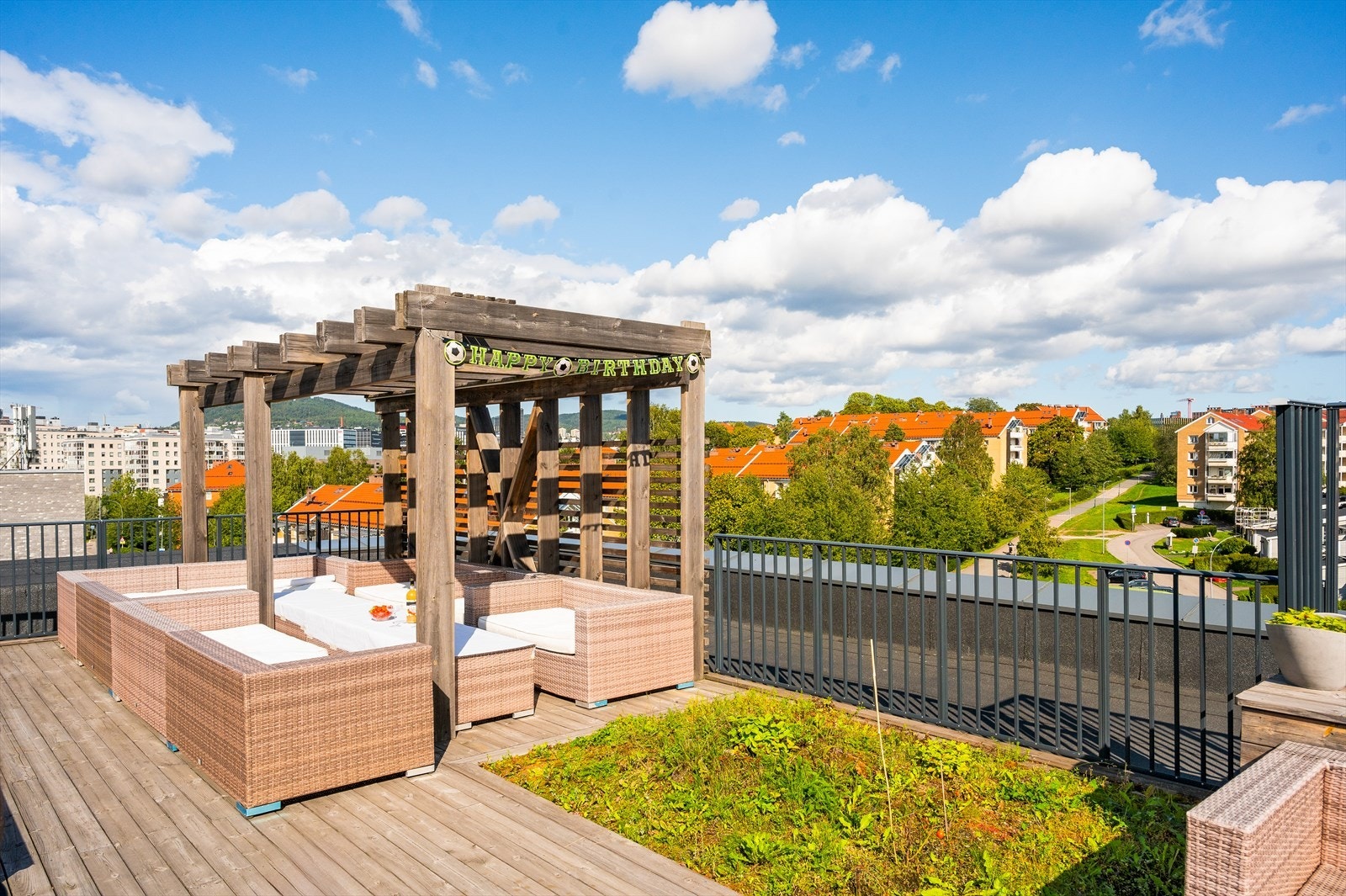 Felles takterrasse. Galleribilde