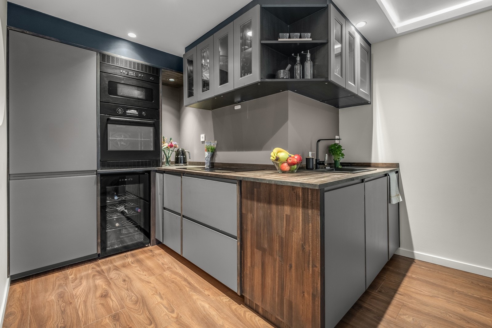 Det ble satt inn nytt kjøkken i 2022 med integrerte hvitevarer. Galleribilde