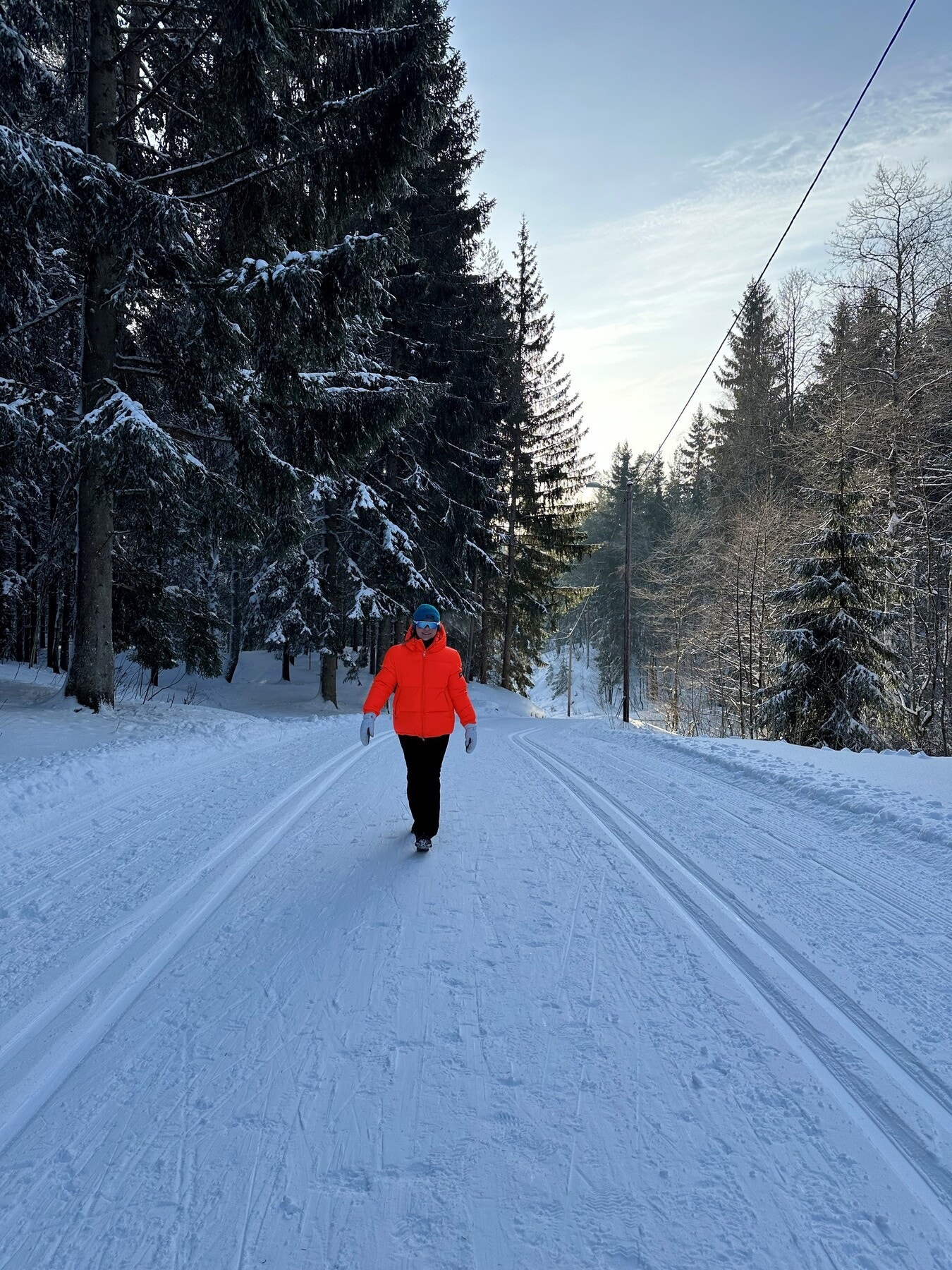 Fra bla. Grefsenkleiva er det preparerte løyper for deg som er glad i å gå på ski Galleribilde
