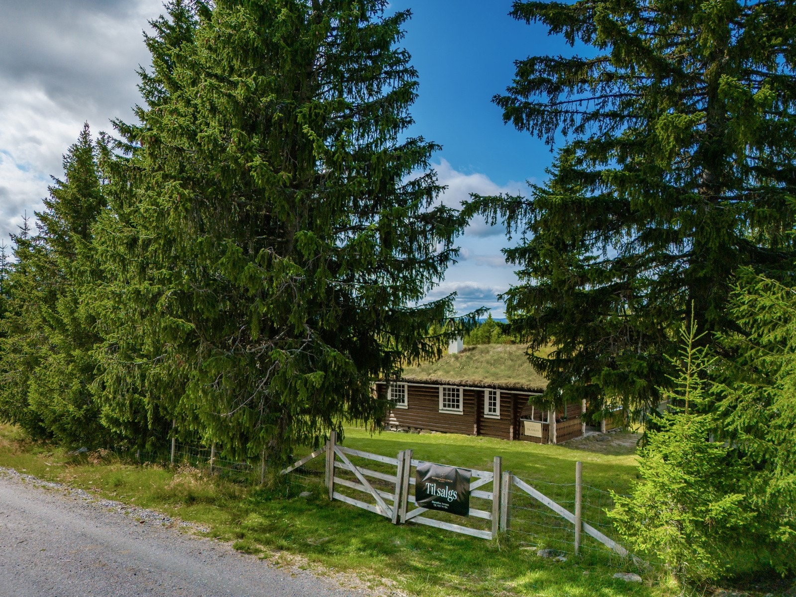 Inngjerdet område rundt tunet med grind Galleribilde