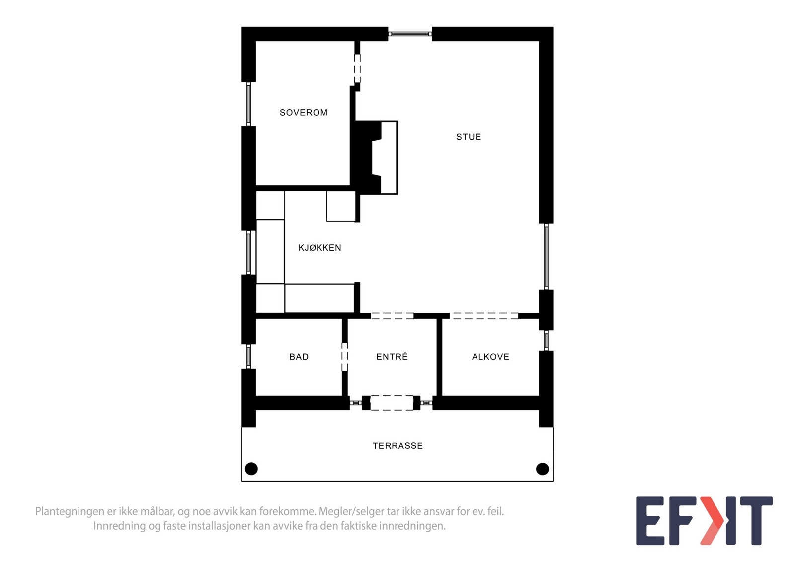 Plantegning hovedhytten Galleribilde