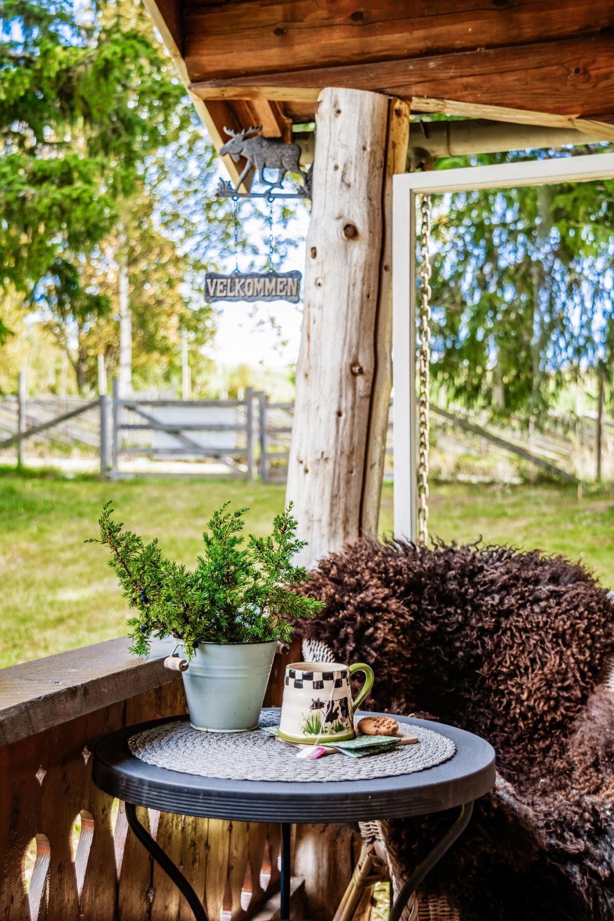 Her kan man sitte og nyte morgenkaffen Galleribilde