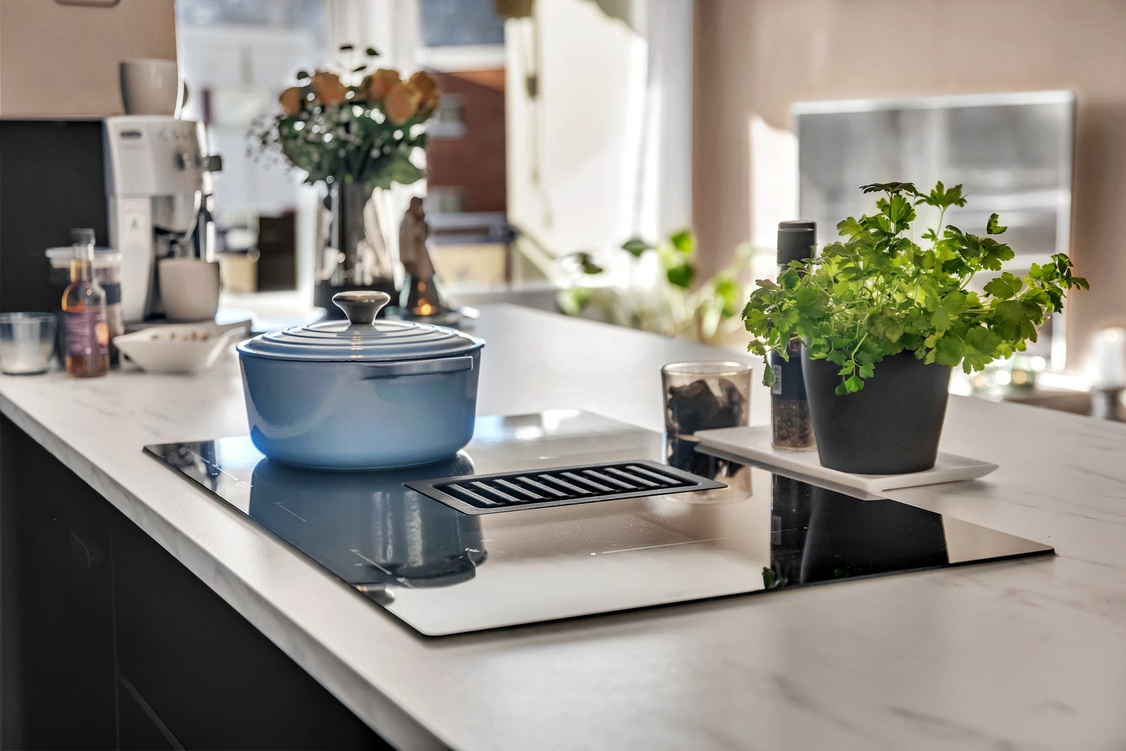 Det er kun de integrerte hvitevarene som medfølger boligen. Galleribilde