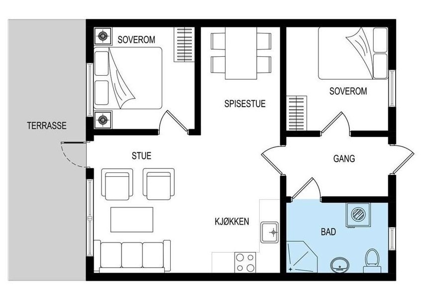 Plantegning (illustrasjon) Galleribilde