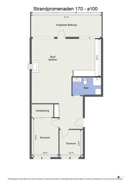 Plantegning 1. etasje Galleribilde