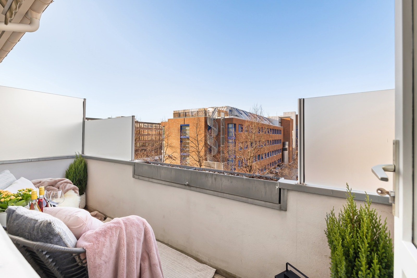 Fint utsyn fra balkongen Galleribilde