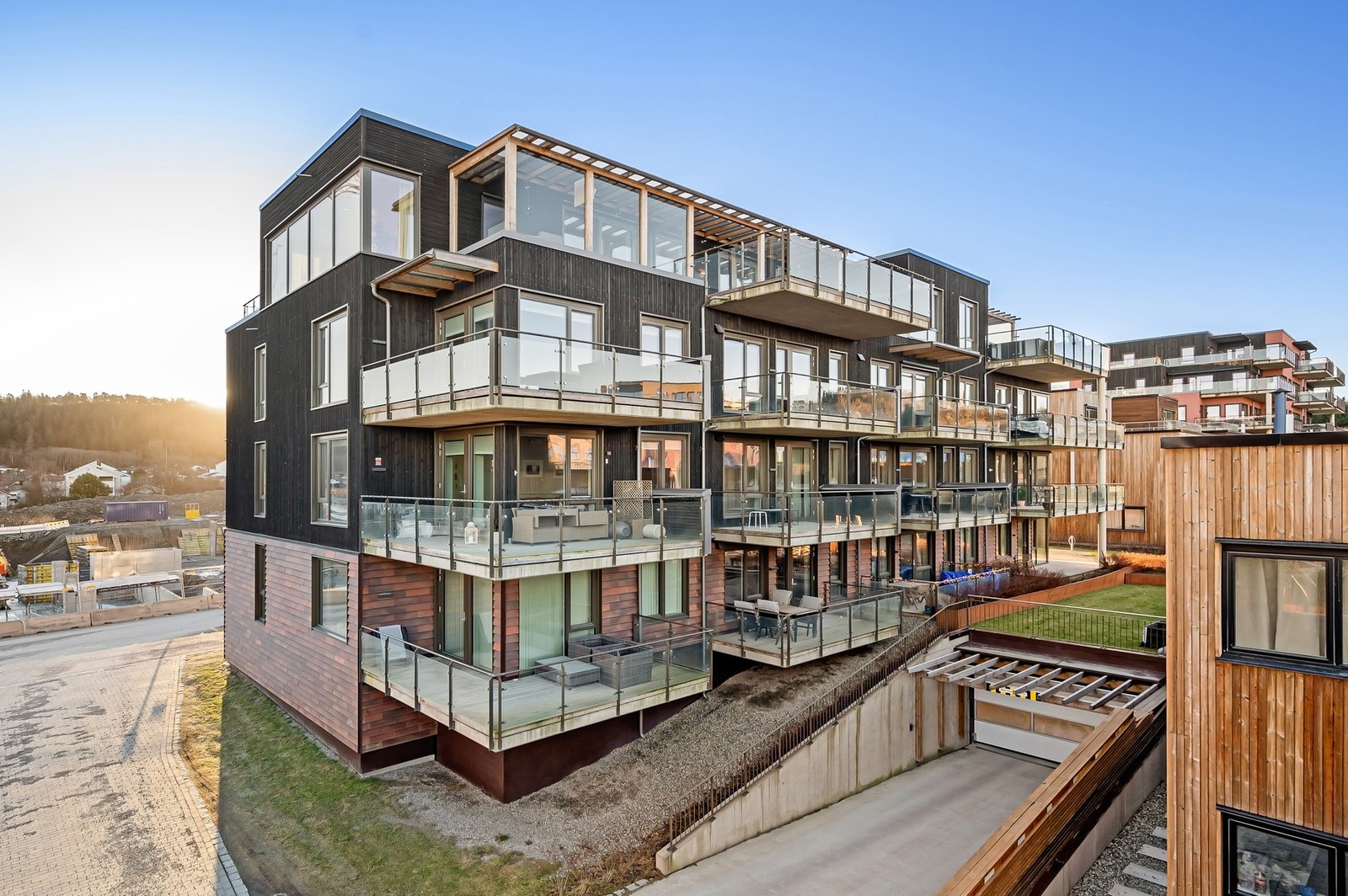 Fasade. Bygget er fra 2021. Galleribilde